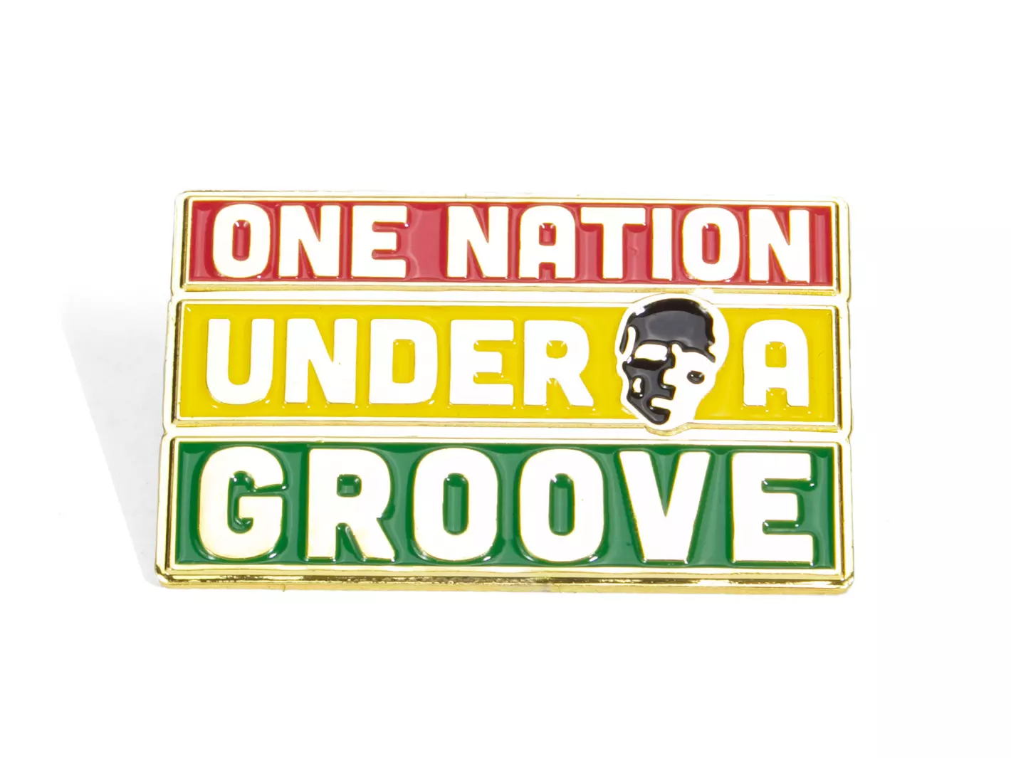 john fluevog Épinglette One Nation Under A Groove Épinglette émaillée