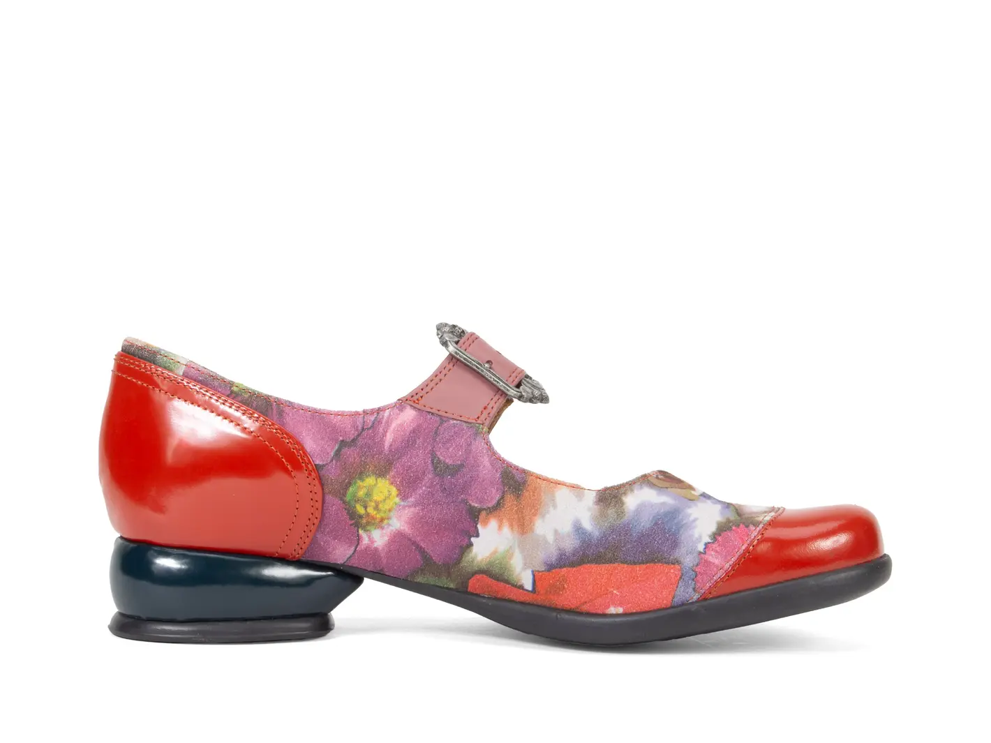 John Fluevog Esser Charles IX à Talon Plat Avec Boucle