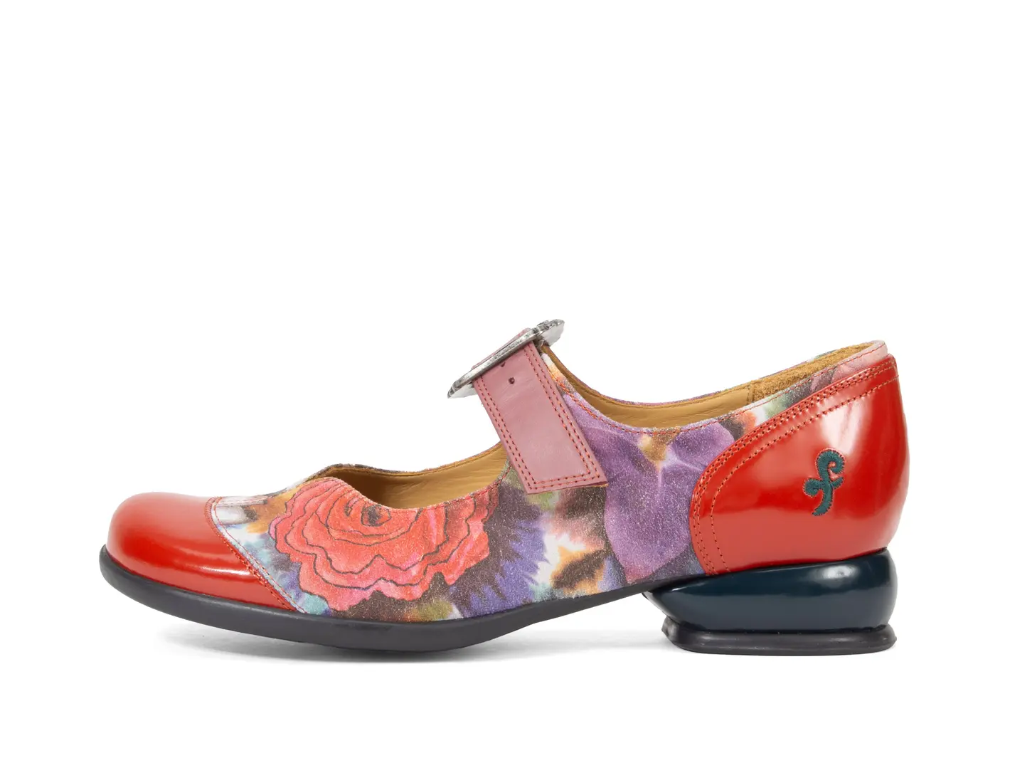 john fluevog Esser Charles IX à talon plat avec boucle