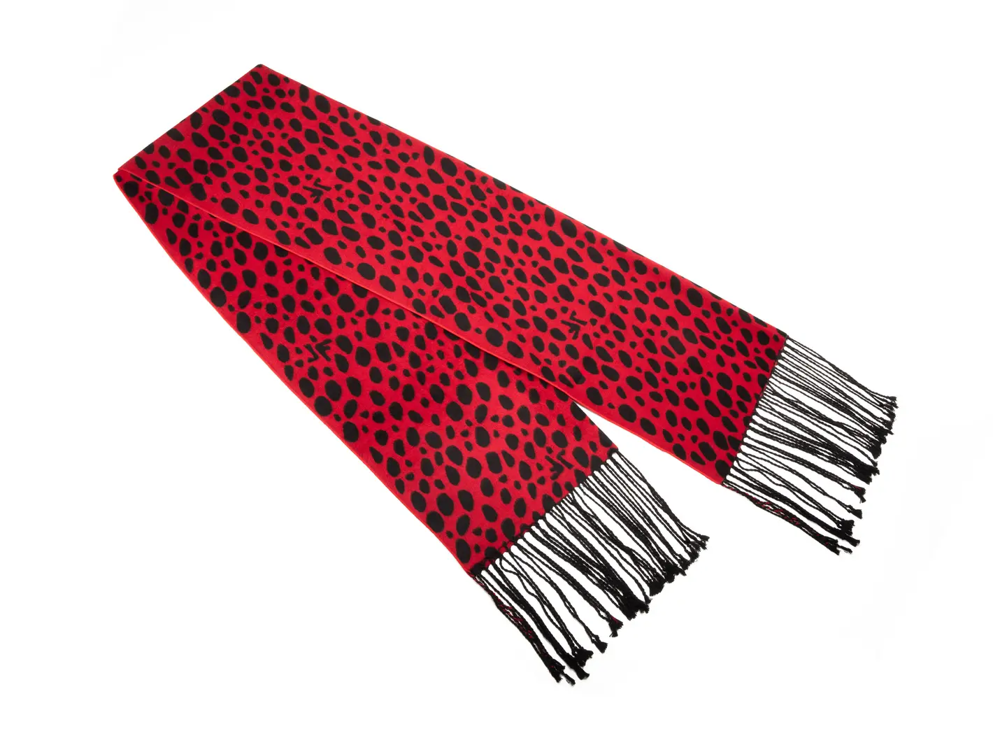 john fluevog Foulard JF Dogo Dot Foulard large à frange