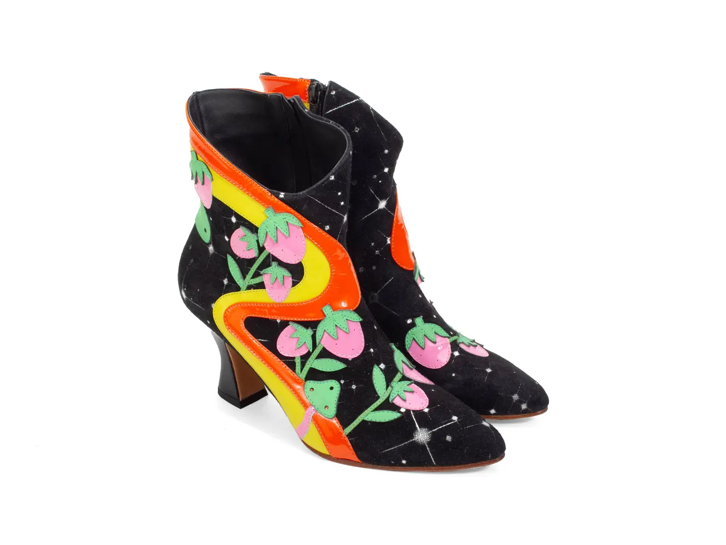 John Fluevog Franz Bottillon Avec Appliques Psychédéliques