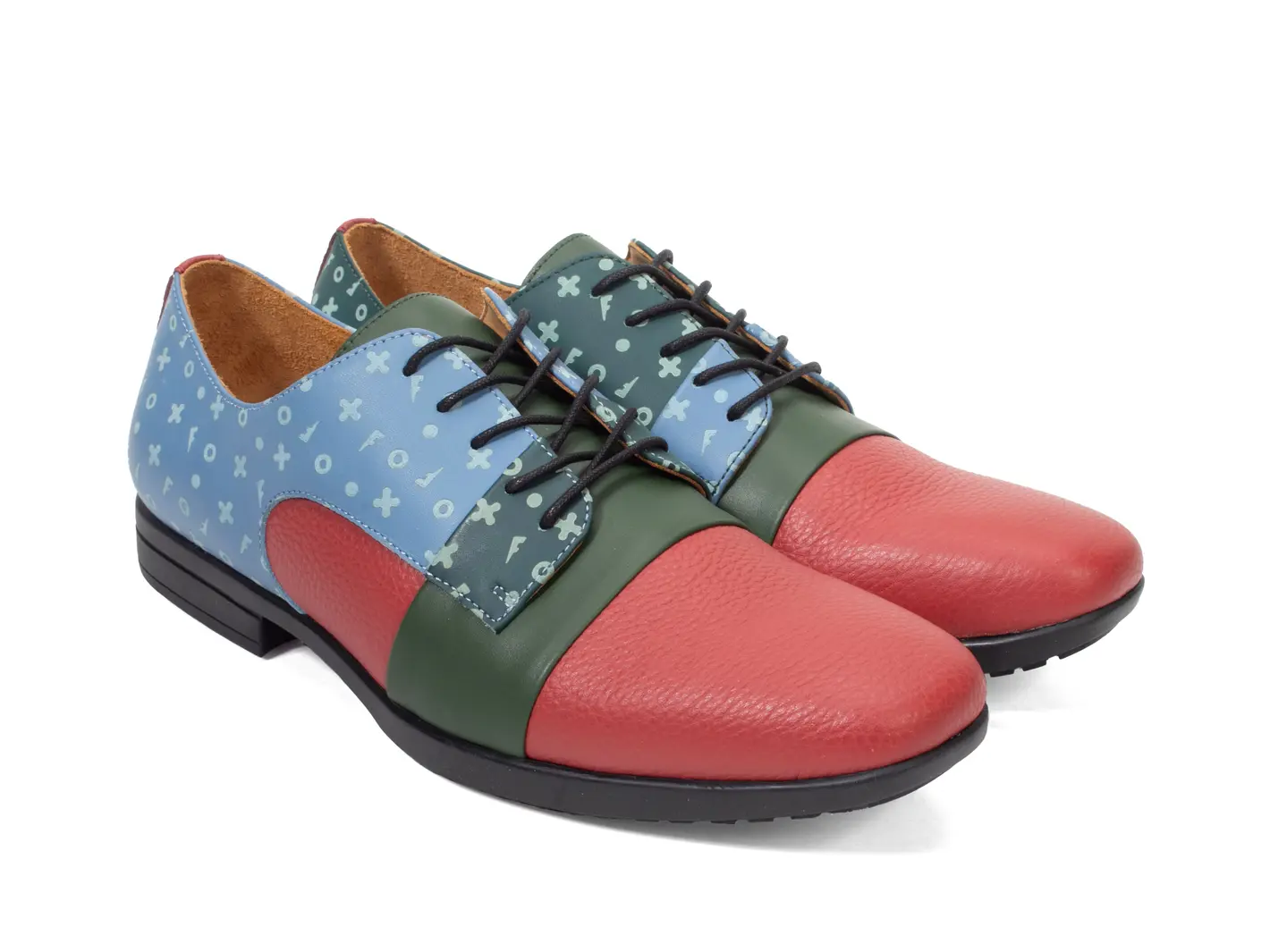 John Fluevog Fuller Chaussure Lacée à Couleurs Contrastantes