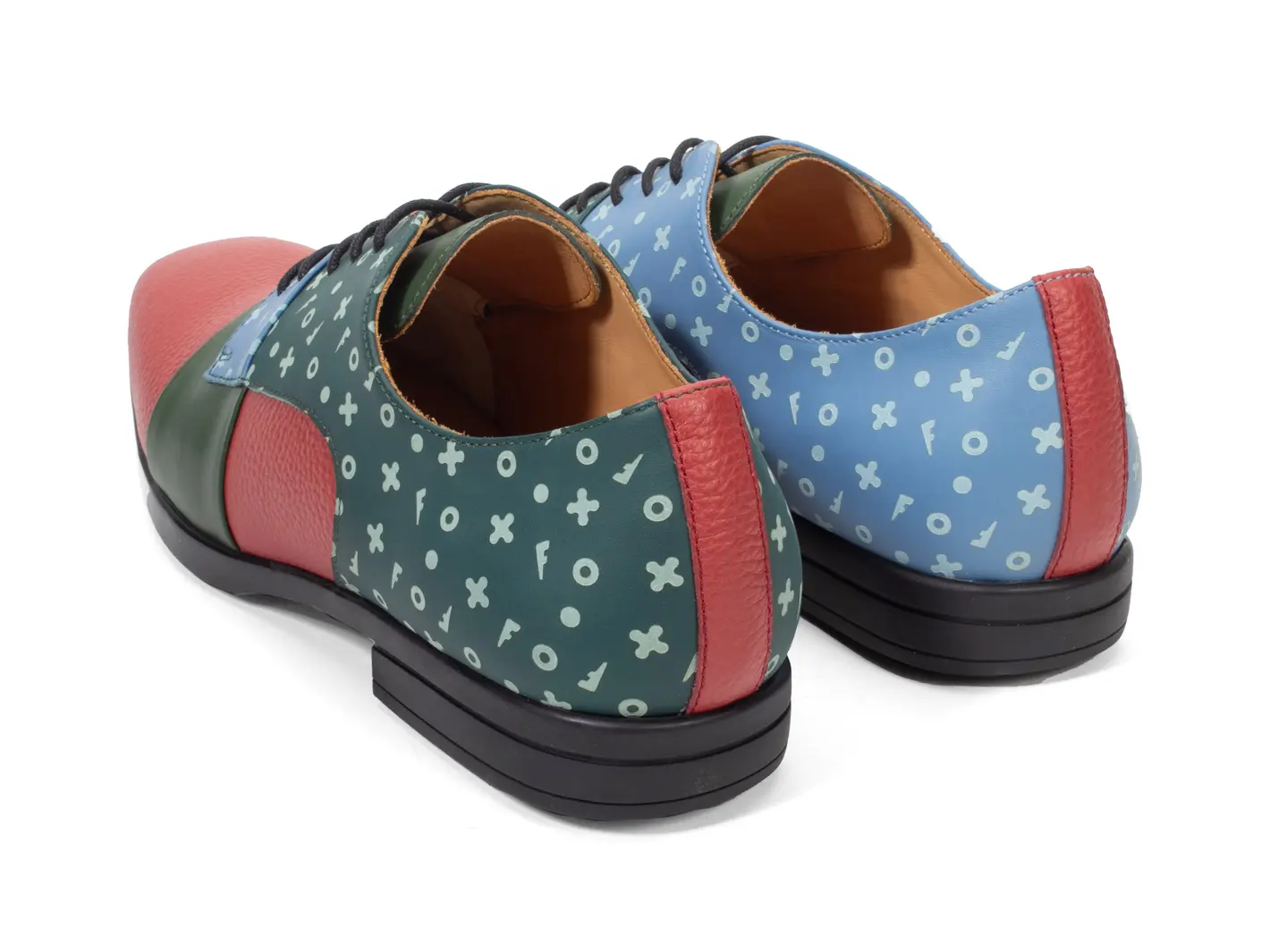 John Fluevog Fuller Chaussure Lacée à Couleurs Contrastantes