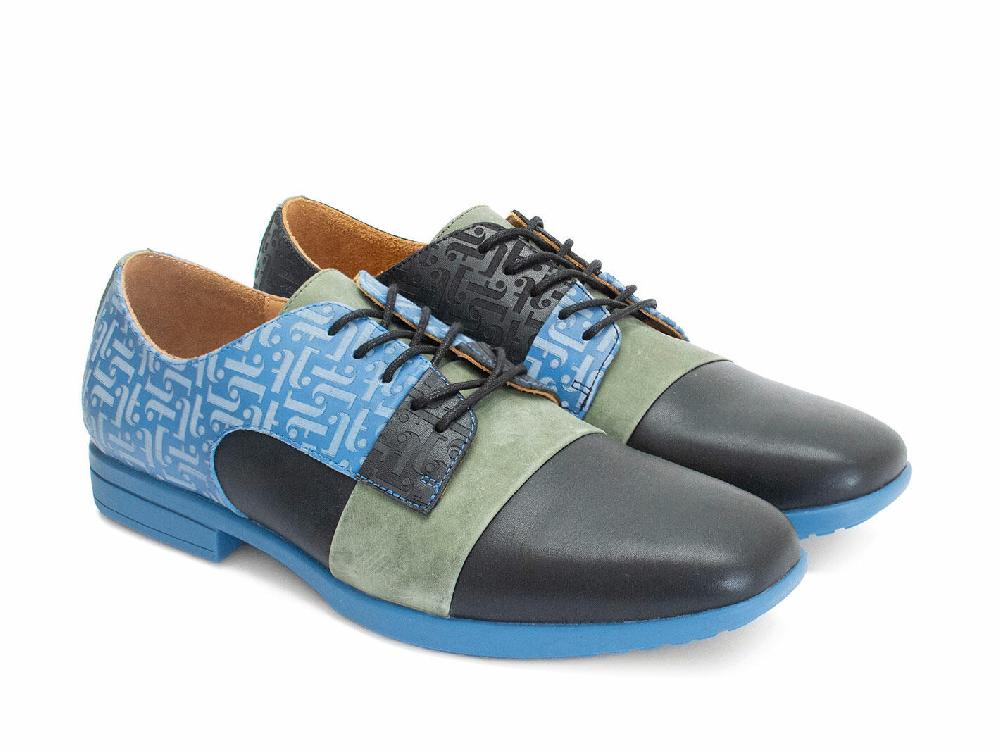 John Fluevog Fuller Chaussure Lacée à Couleurs Contrastantes