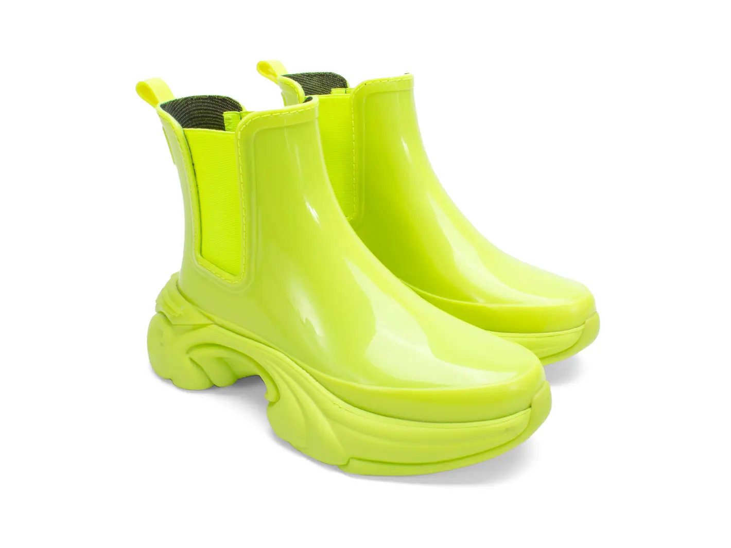 John Fluevog Fury Accrocheur. Bottillon De Pluie Cambré