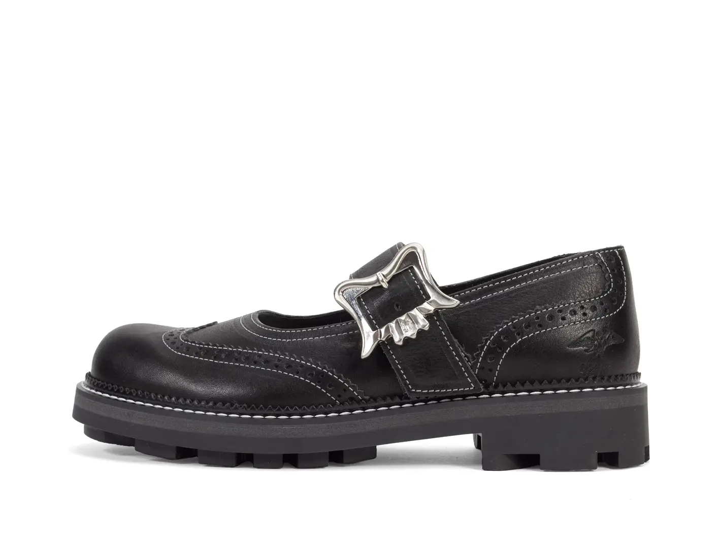 john fluevog Gillian Charles IX à bout fleuri avec boucle