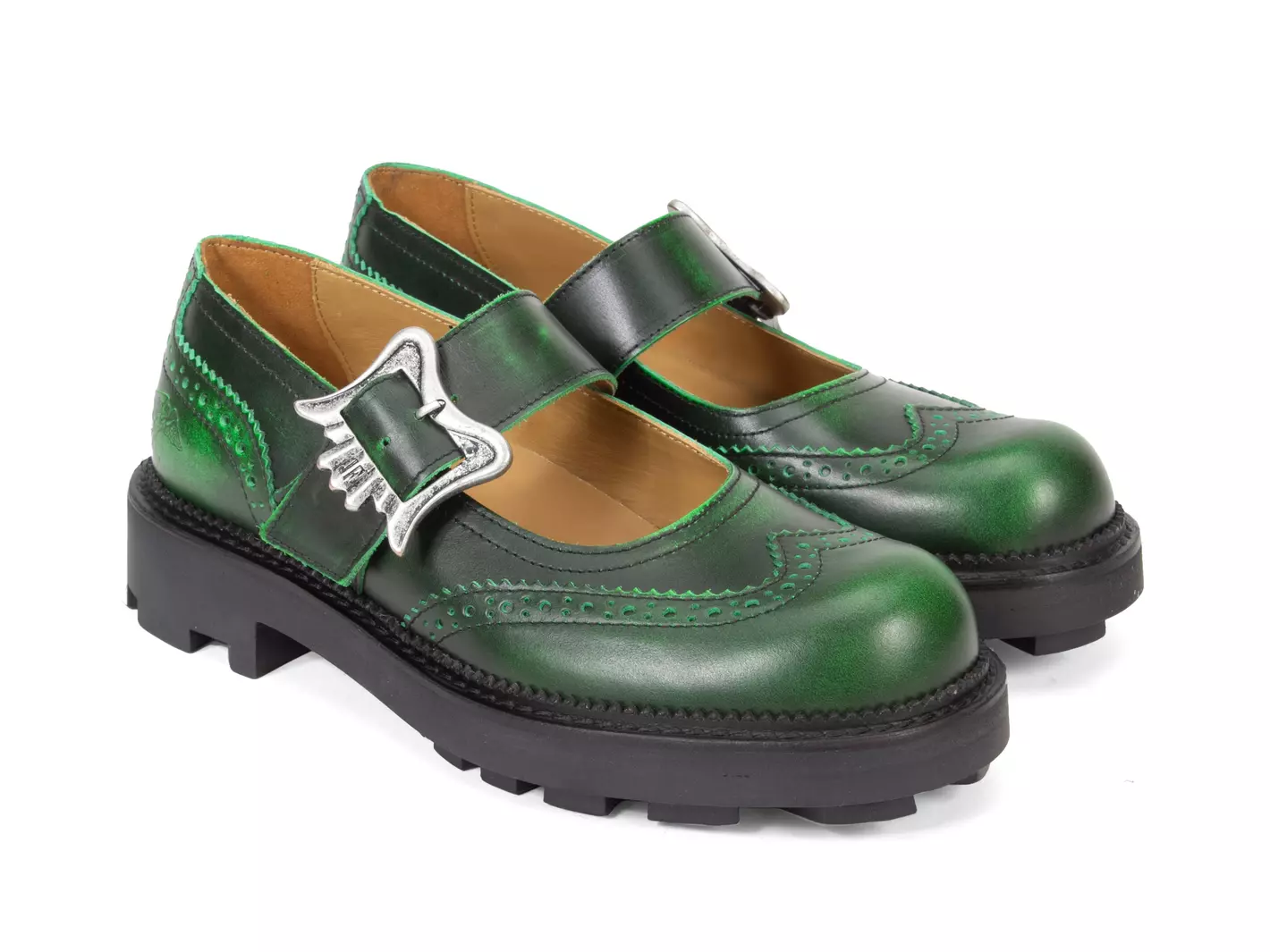 John Fluevog Gillian Charles IX à Bout Fleuri Avec Boucle