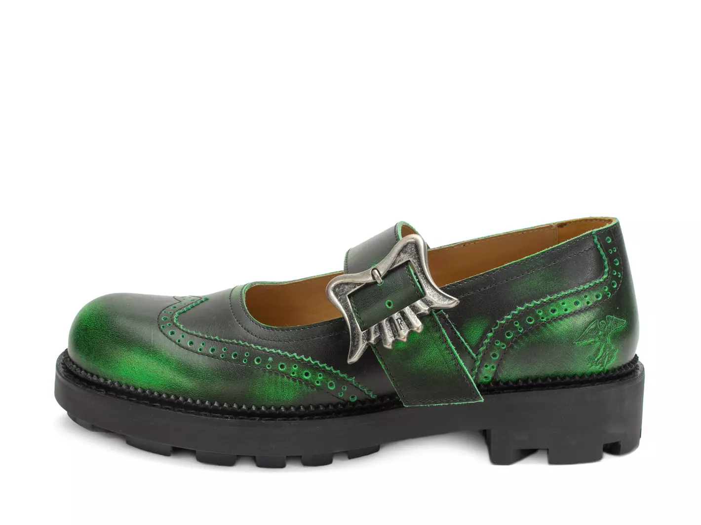 john fluevog Gillian Charles IX à bout fleuri avec boucle