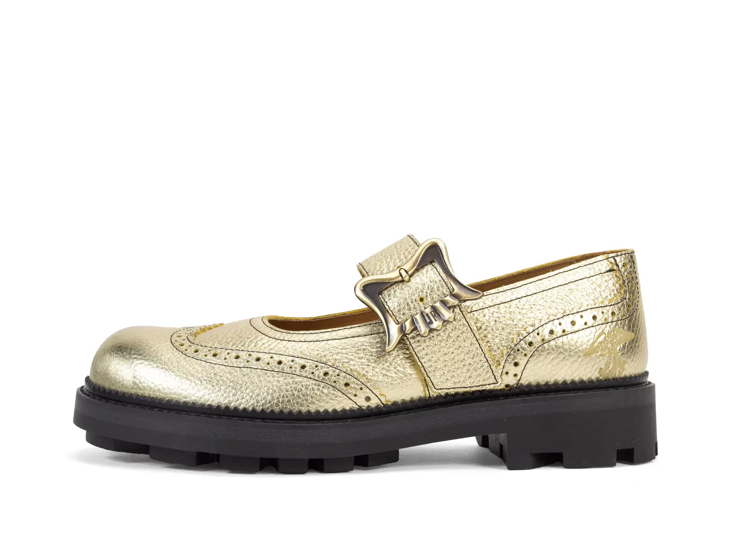 john fluevog Gillian Charles IX à bout fleuri avec boucle