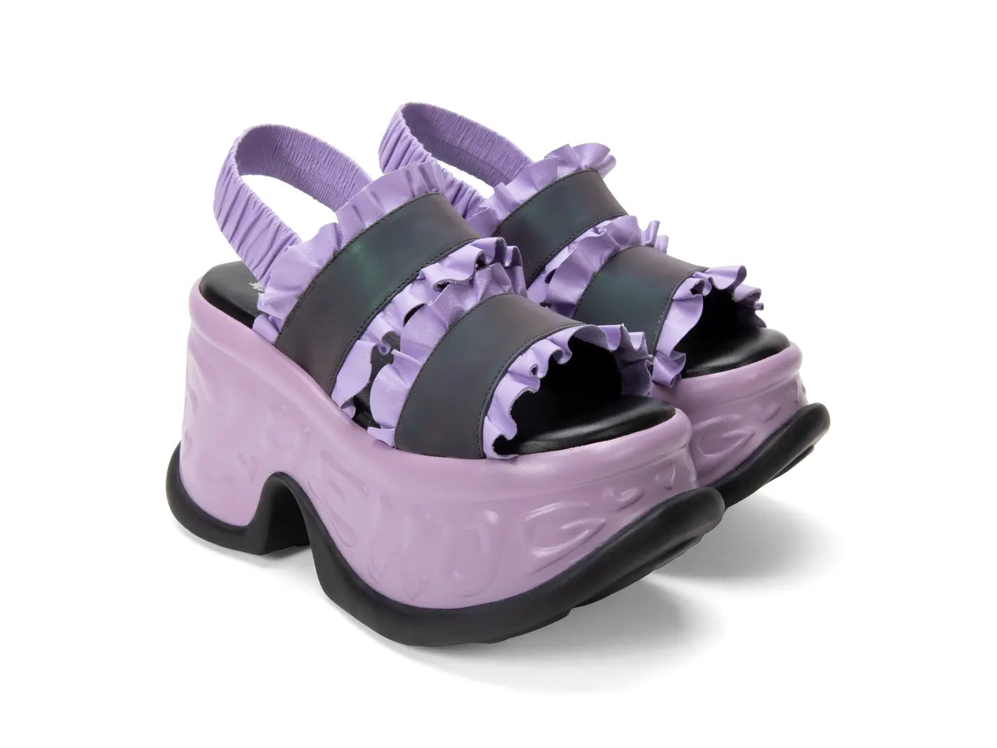 John Fluevog Harriet Sandale à Plateforme Avec Bride Arrière