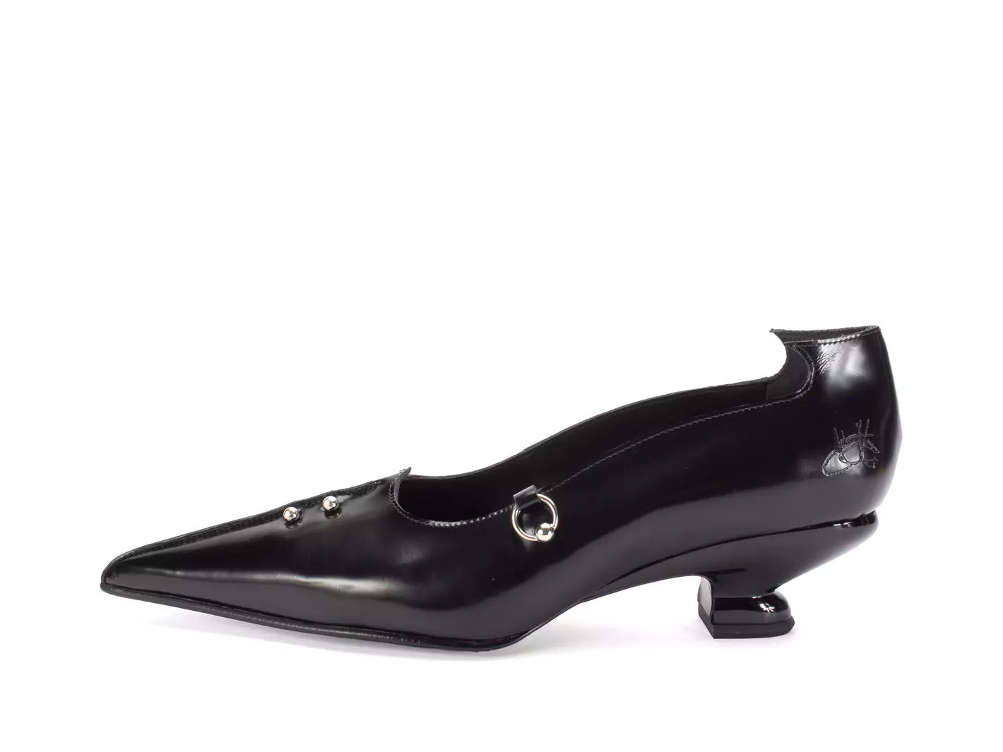 john fluevog Hilda Escarpin avec perçages métalliques