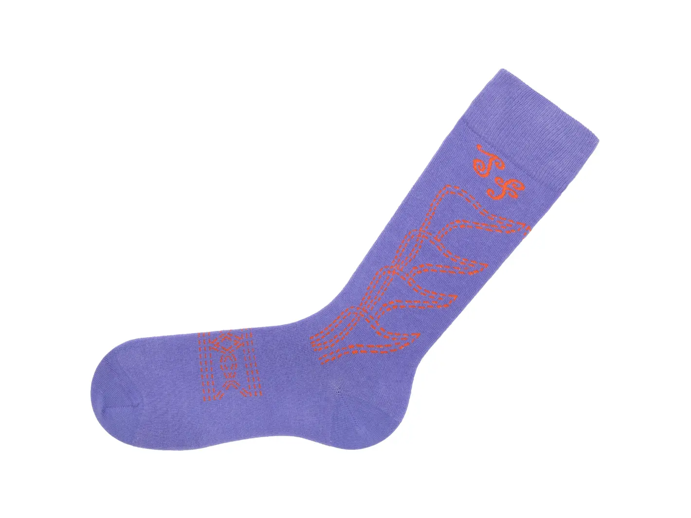 John Fluevog Indy Vog Socks Western Boot Knee-High Socks