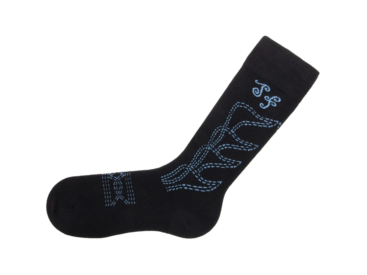John Fluevog Indy Vog Socks Western Boot Knee-High Socks