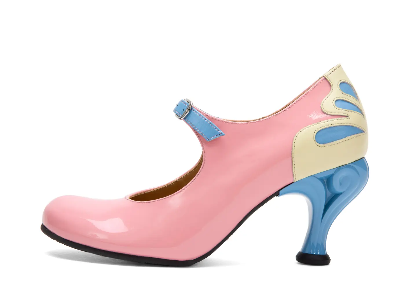 john fluevog Intergalactic Talon Charles IX à bride étroite