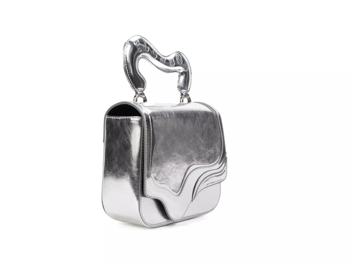 John Fluevog Jeannie Sac à Main Iridescent Avec Bretelle