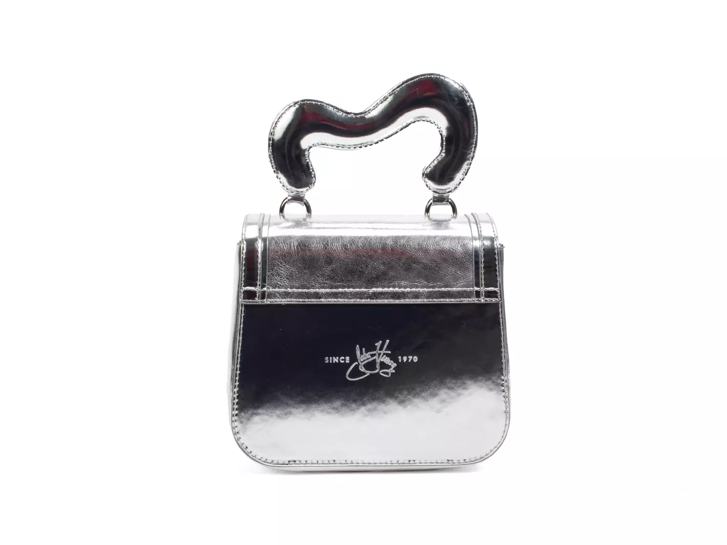 John Fluevog Jeannie Sac à Main Iridescent Avec Bretelle