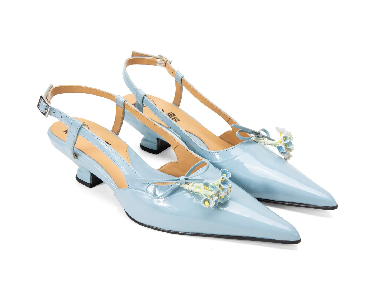 John Fluevog Arla Talon à Bride Arrière En Tweed