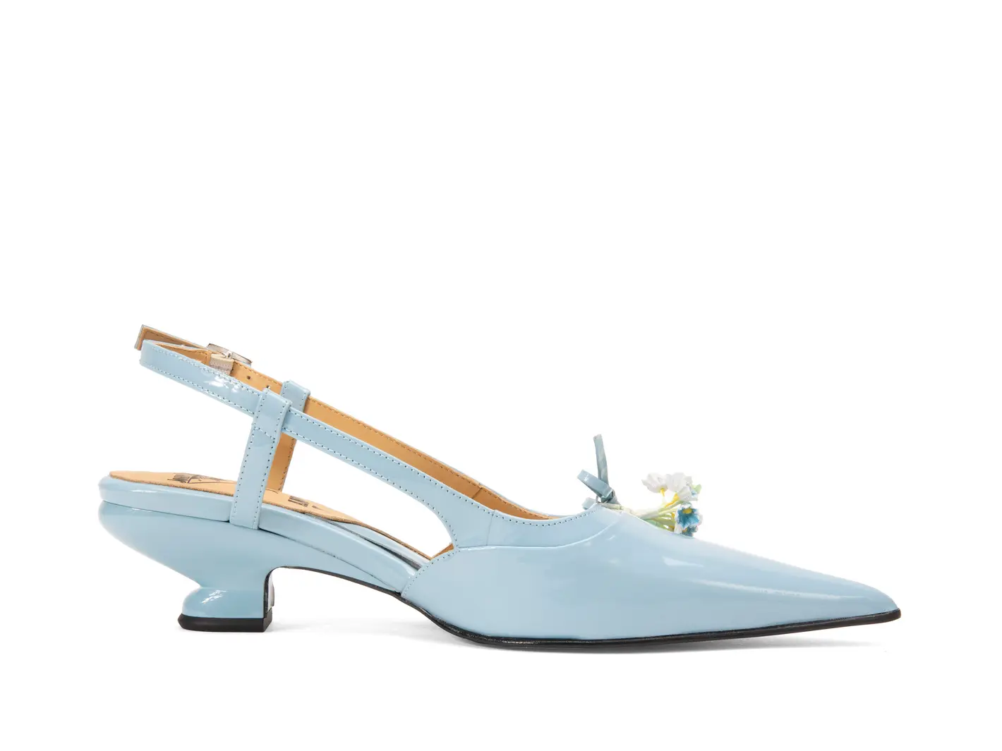John Fluevog Arla Talon à Bride Arrière En Tweed