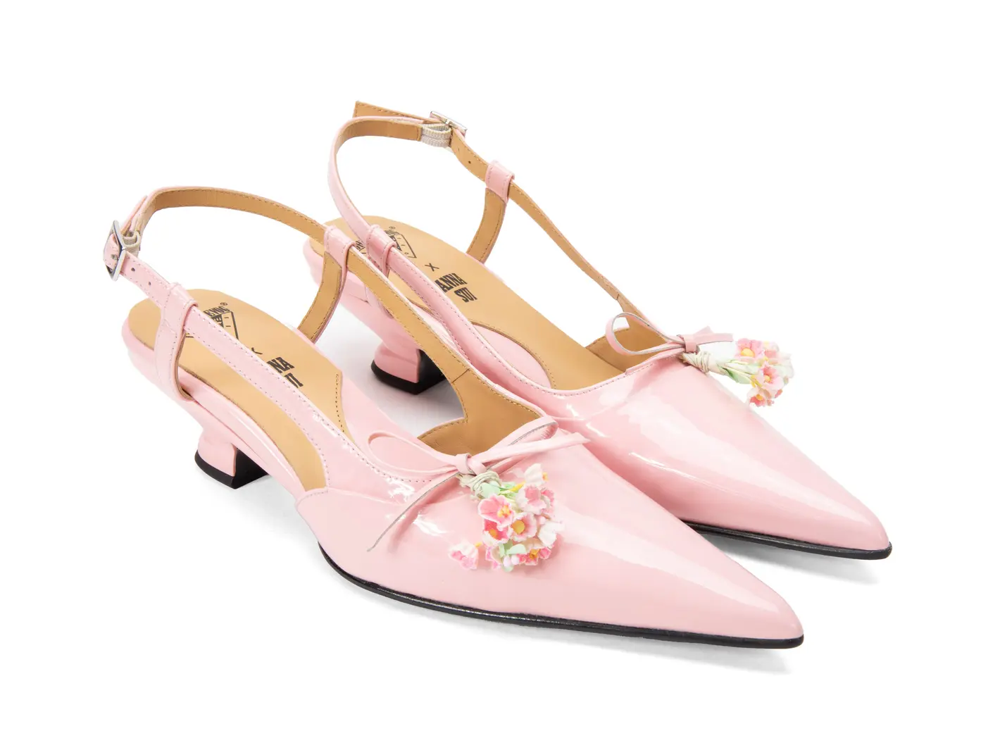 John Fluevog Arla Talon à Bride Arrière En Tweed