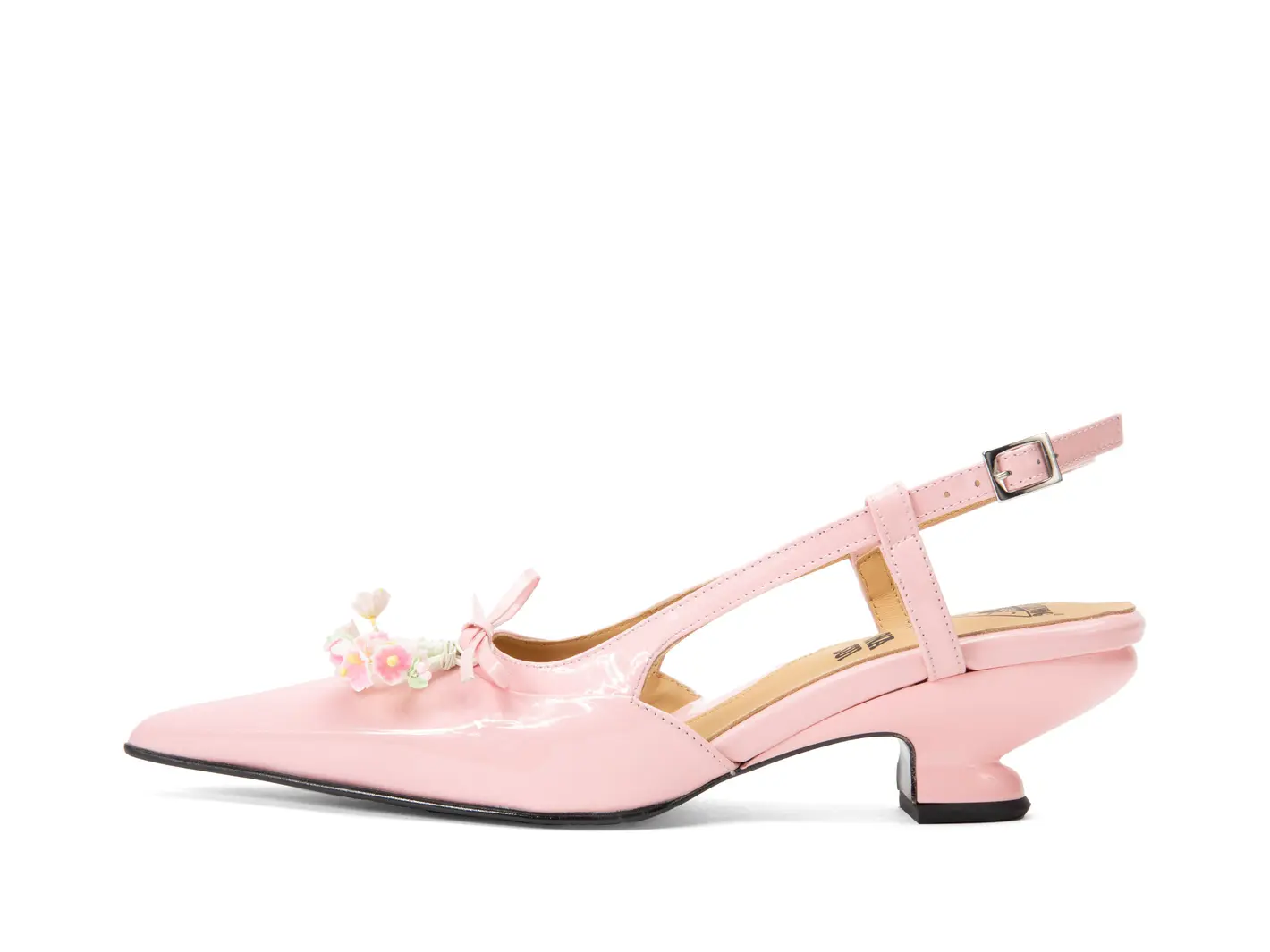 john fluevog Arla Talon à bride arrière en tweed