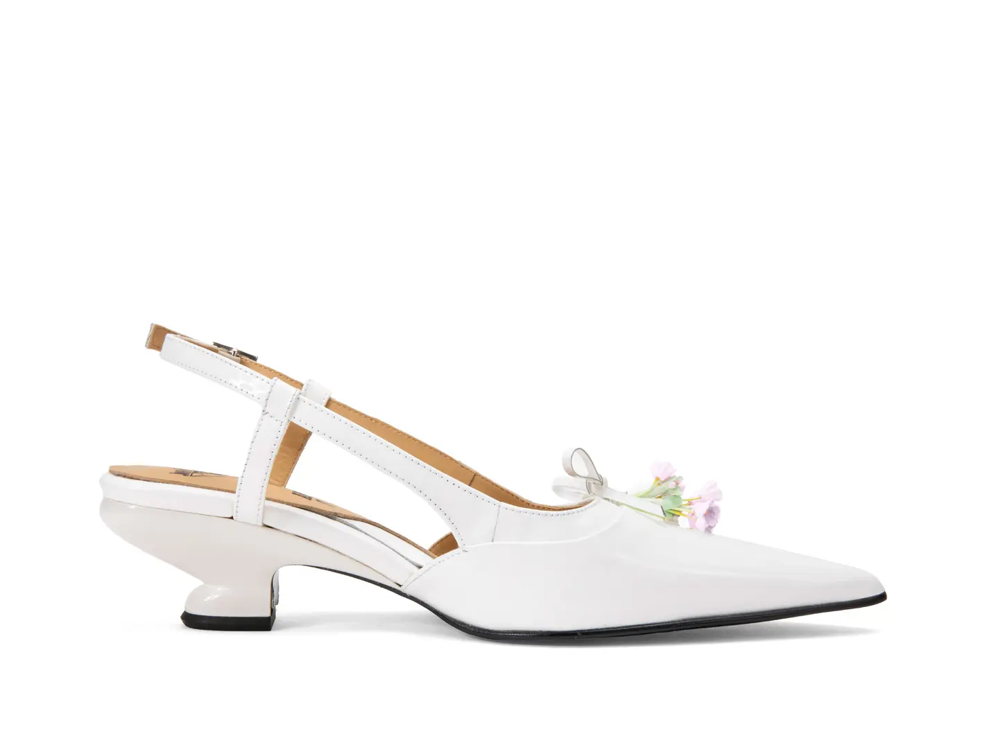 John Fluevog Arla Talon à Bride Arrière En Tweed