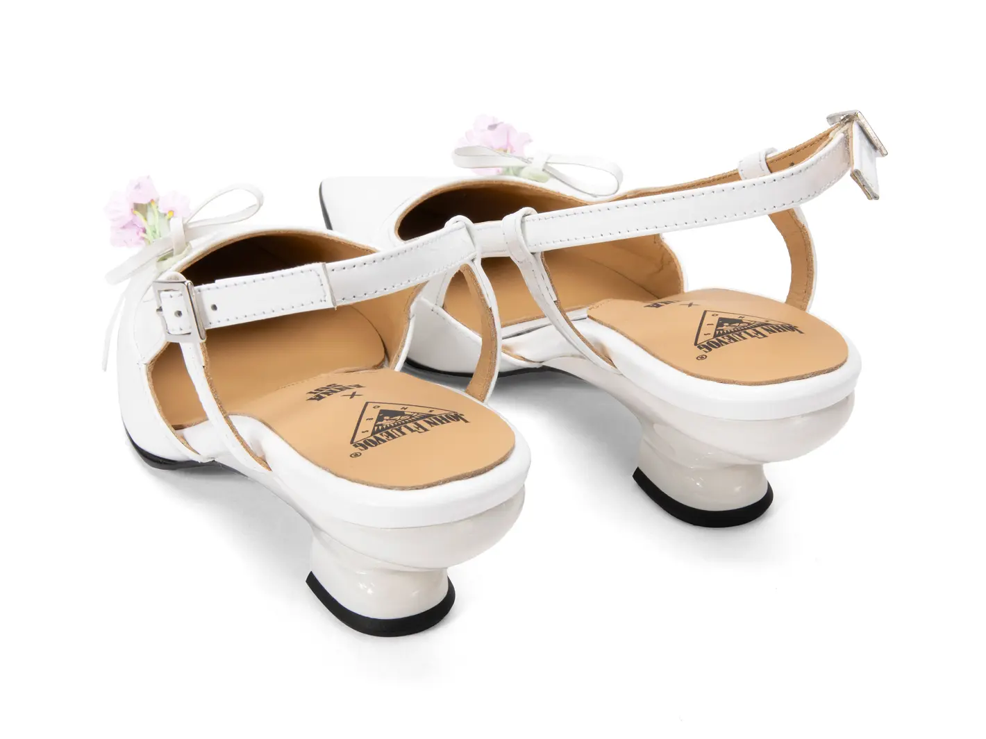 John Fluevog Arla Talon à Bride Arrière En Tweed