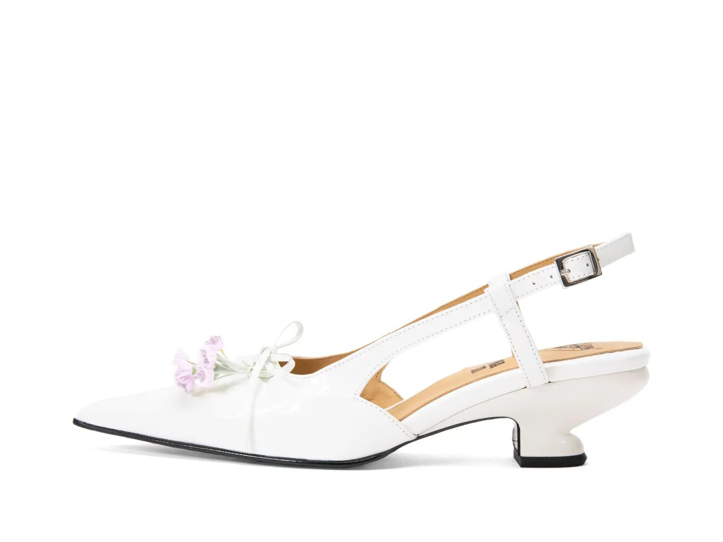 john fluevog Arla Talon à bride arrière en tweed