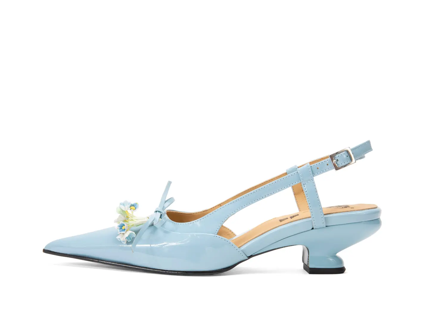 john fluevog Arla Talon à bride arrière en tweed