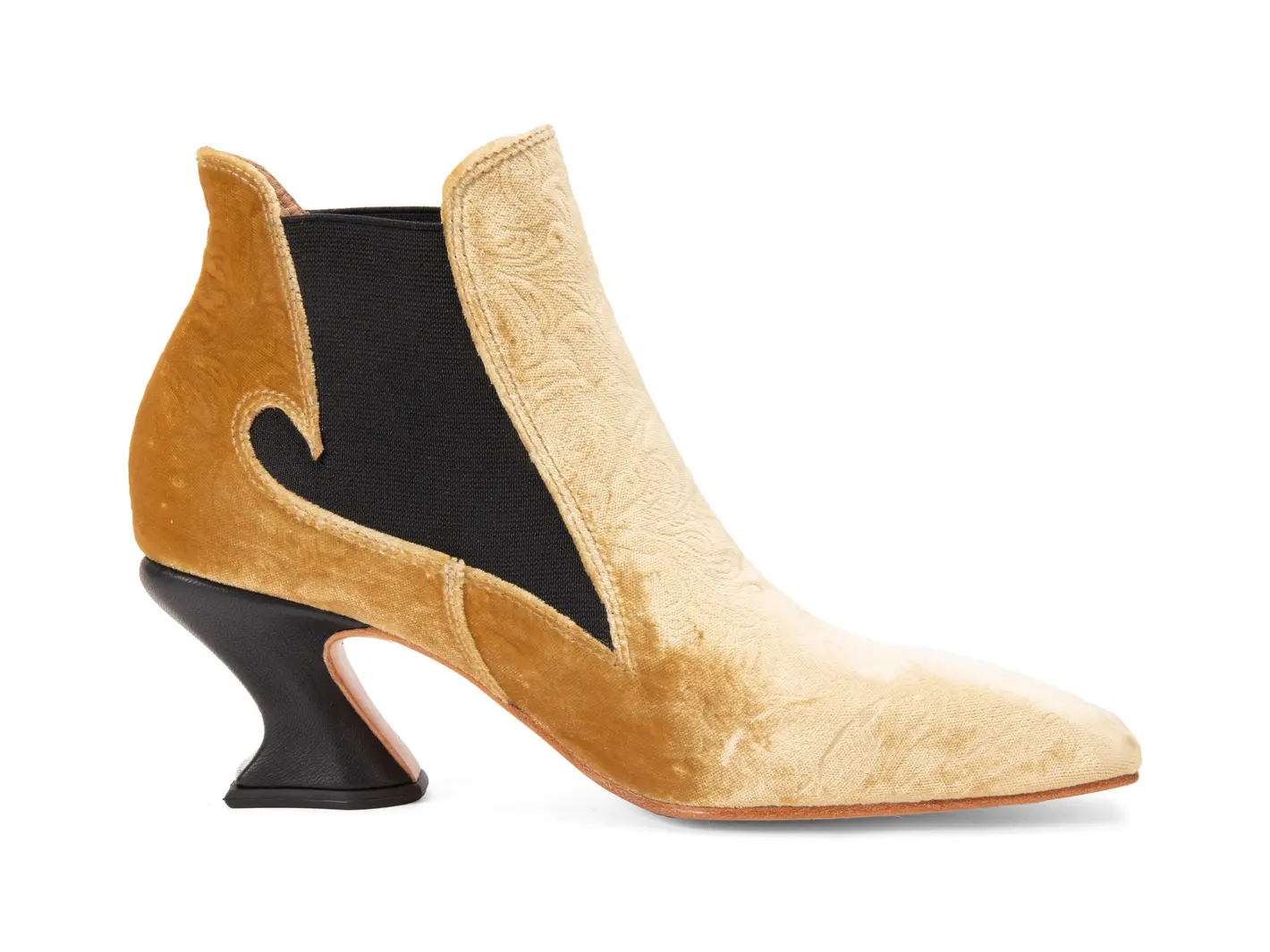 John Fluevog Baroness Bottine Cambrée à Bout Carré