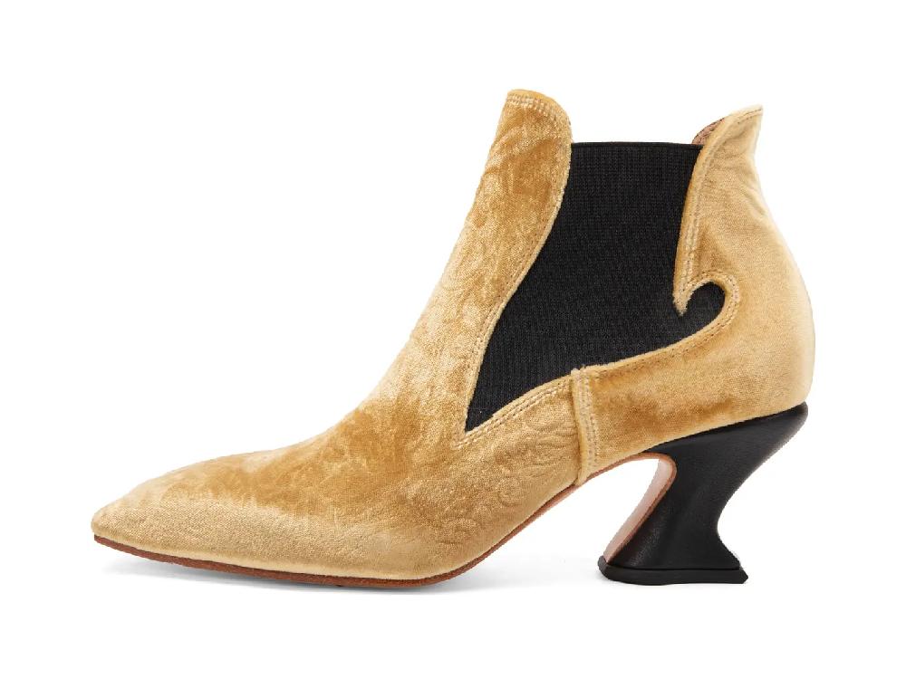 john fluevog Baroness Bottine cambrée à bout carré