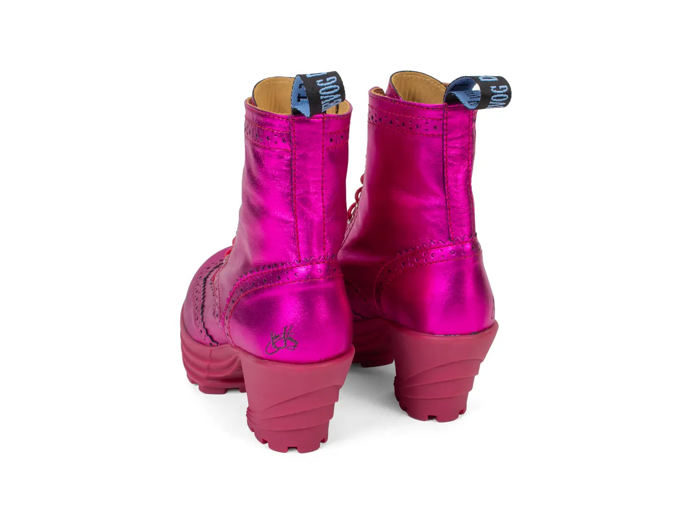 John Fluevog Bebop Botte Lacée à Bout Fleuri