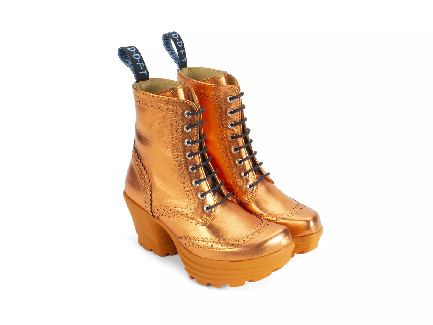 John Fluevog Bebop Botte Lacée à Bout Fleuri