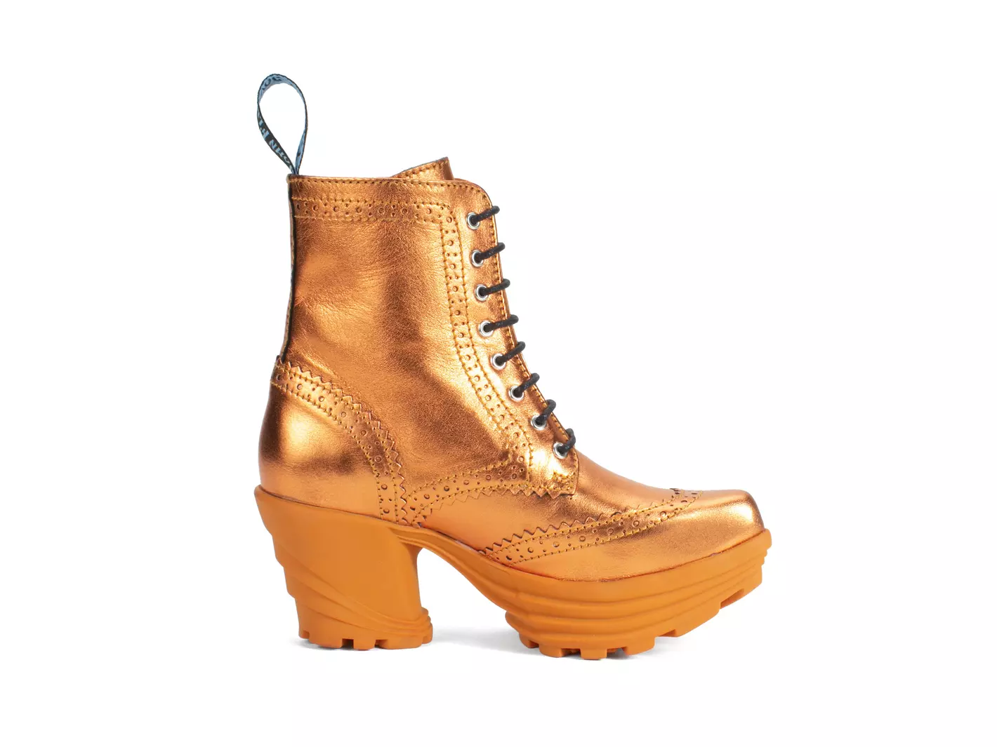 John Fluevog Bebop Botte Lacée à Bout Fleuri