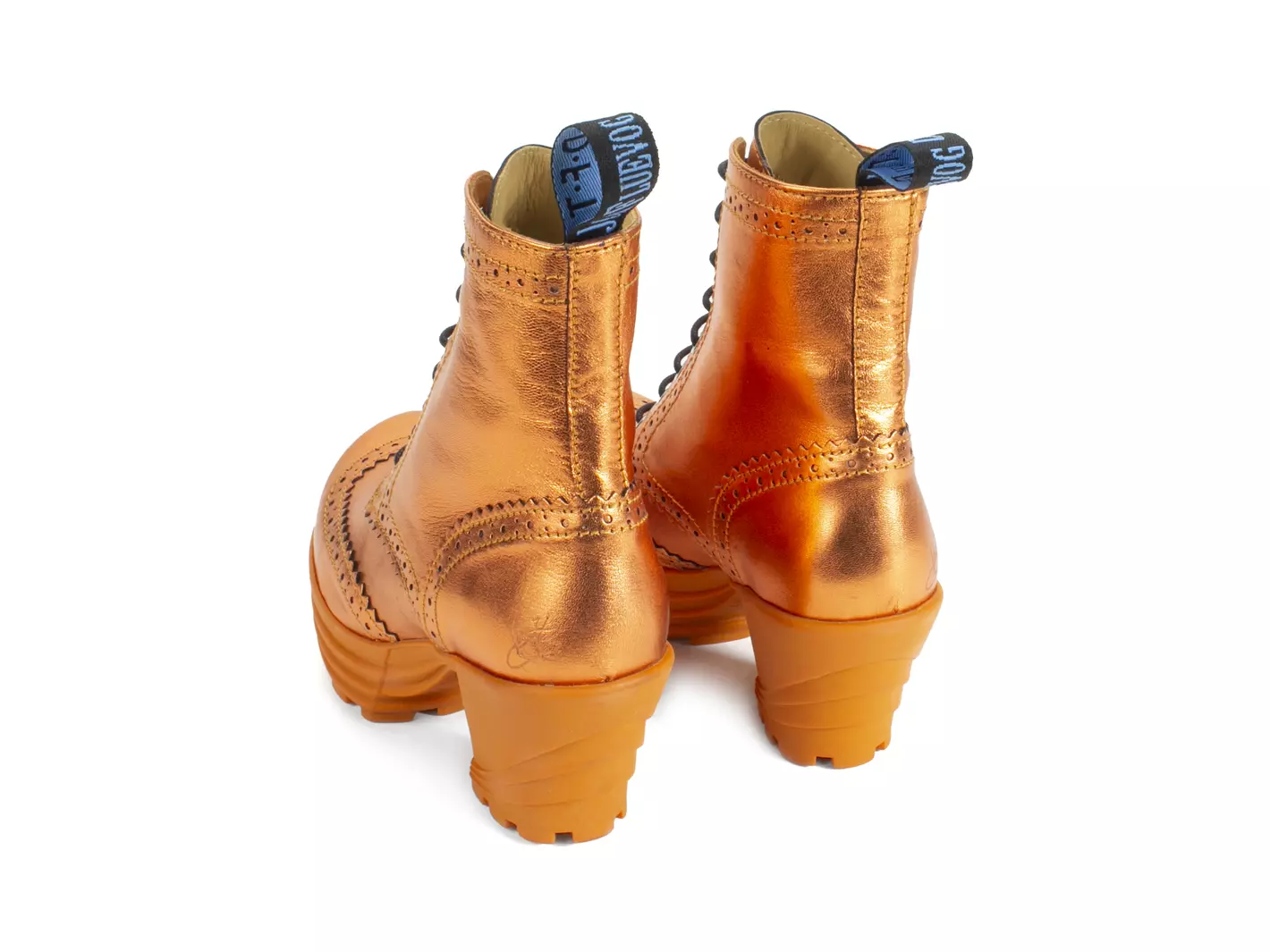 John Fluevog Bebop Botte Lacée à Bout Fleuri