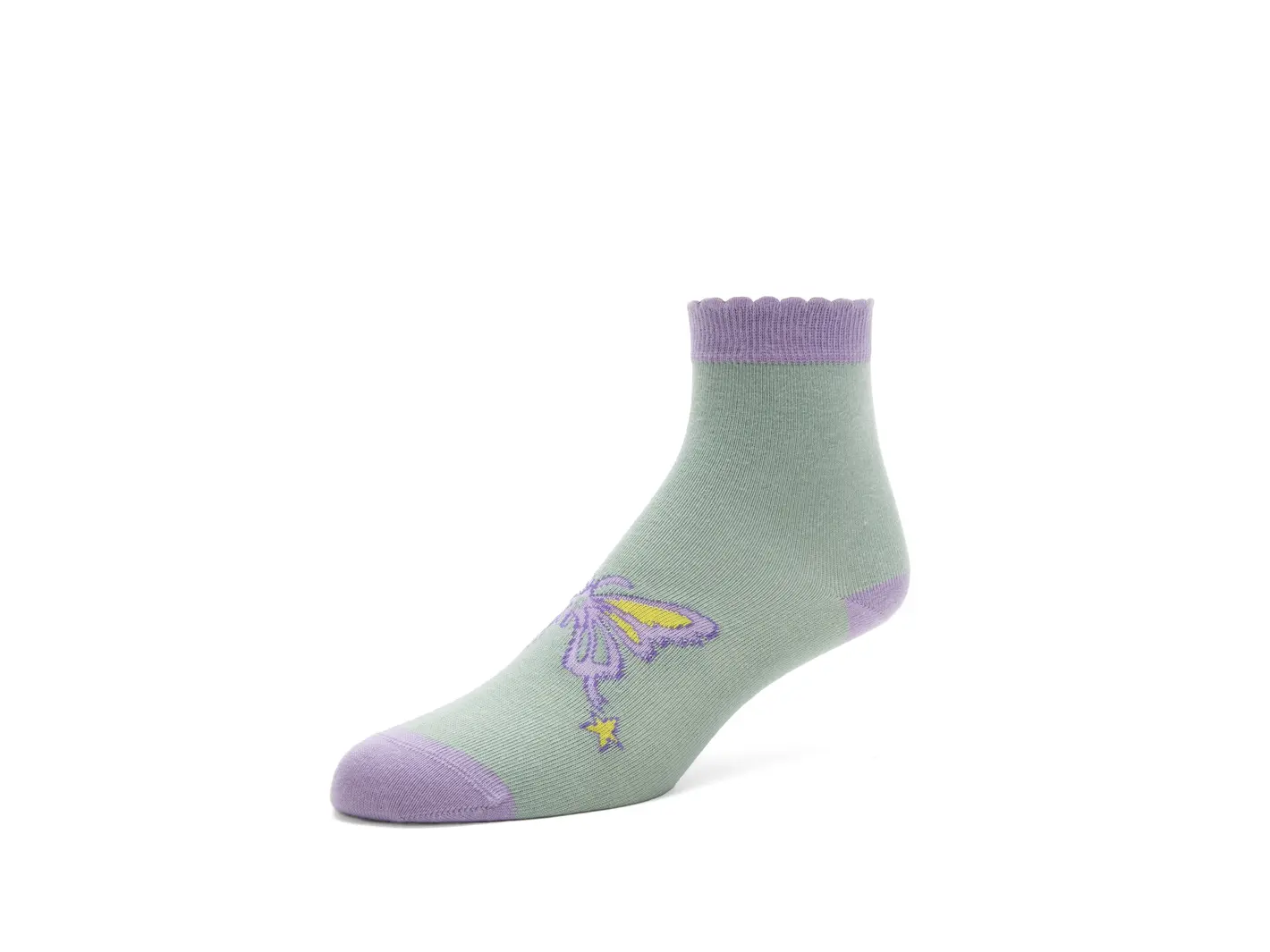 john fluevog BonBon Scallop Cuff Socks