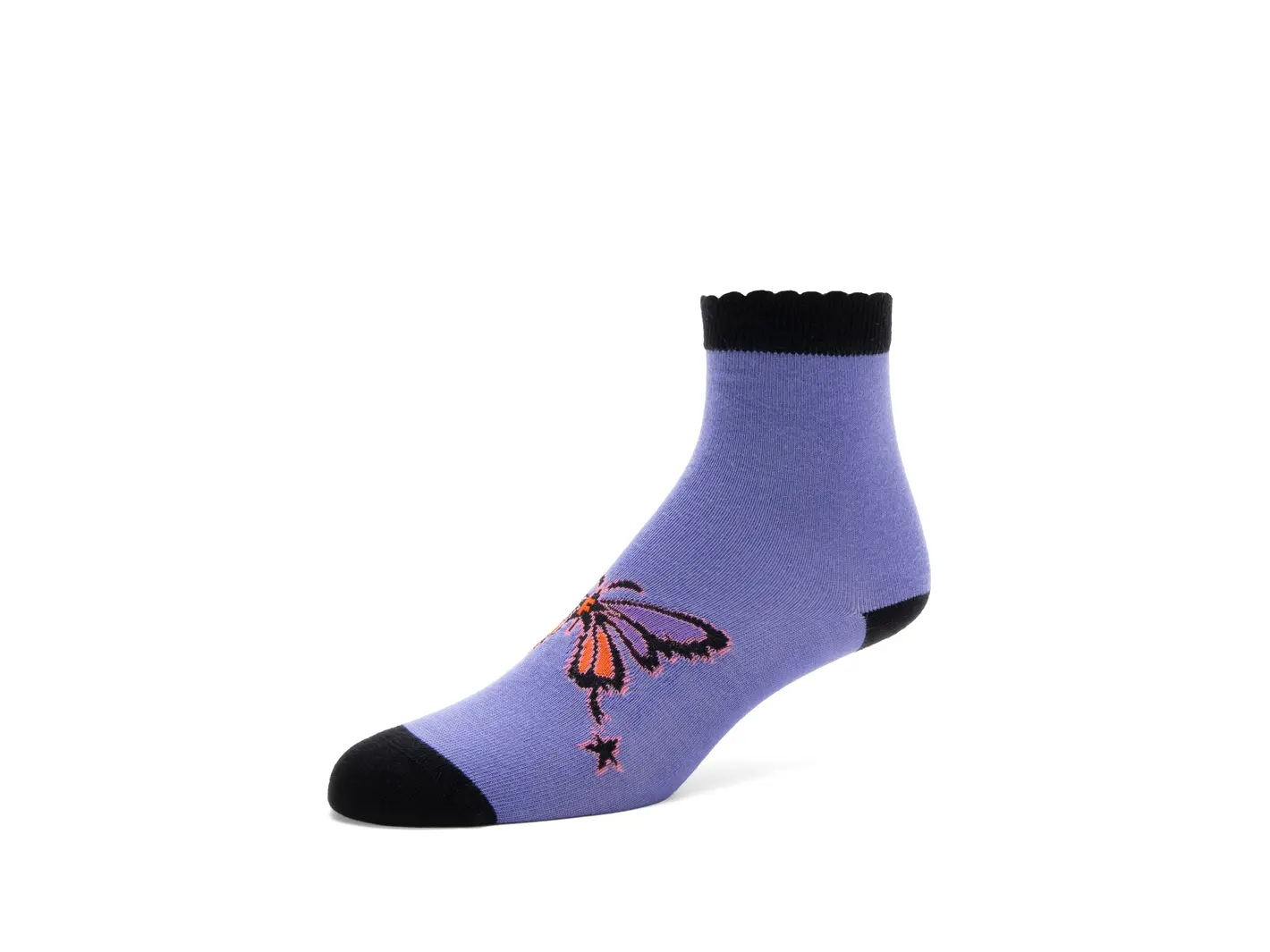 john fluevog BonBon Scallop Cuff Socks