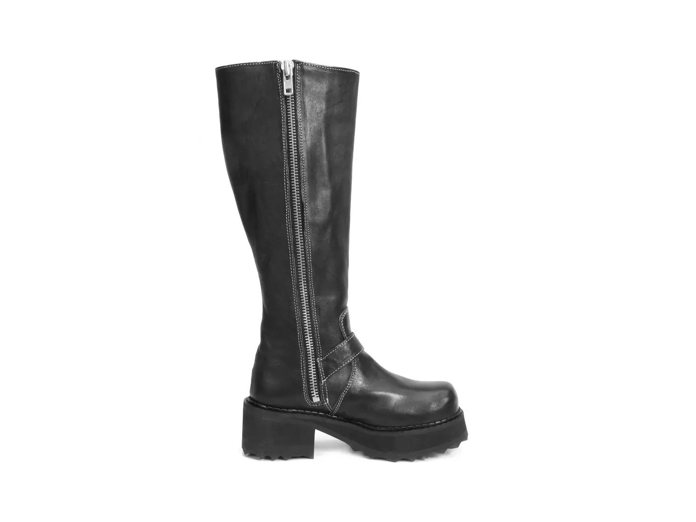 John Fluevog Bond Girl Tall Boots With Buckles