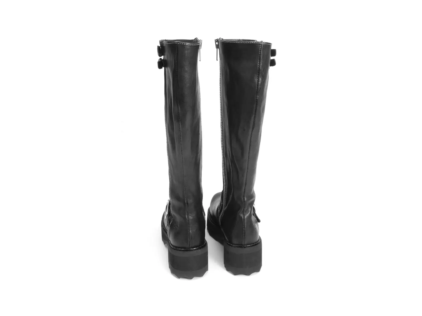 John Fluevog Bond Girl Tall Boots With Buckles