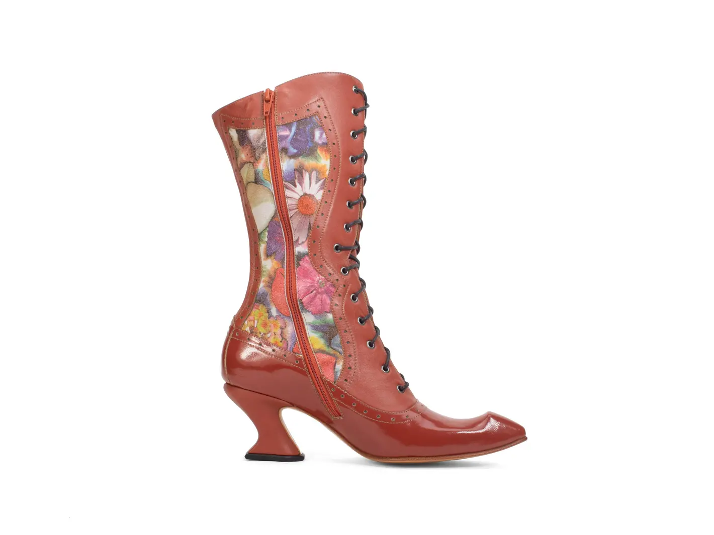 John Fluevog Chaminade Botte Au Charme D’époque