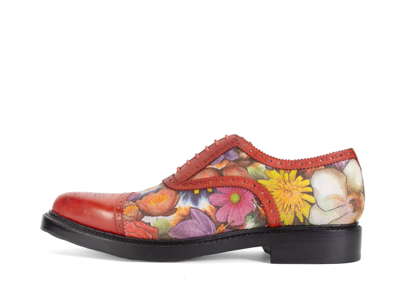 john fluevog Edda Chaussure à bout fleuri moderne