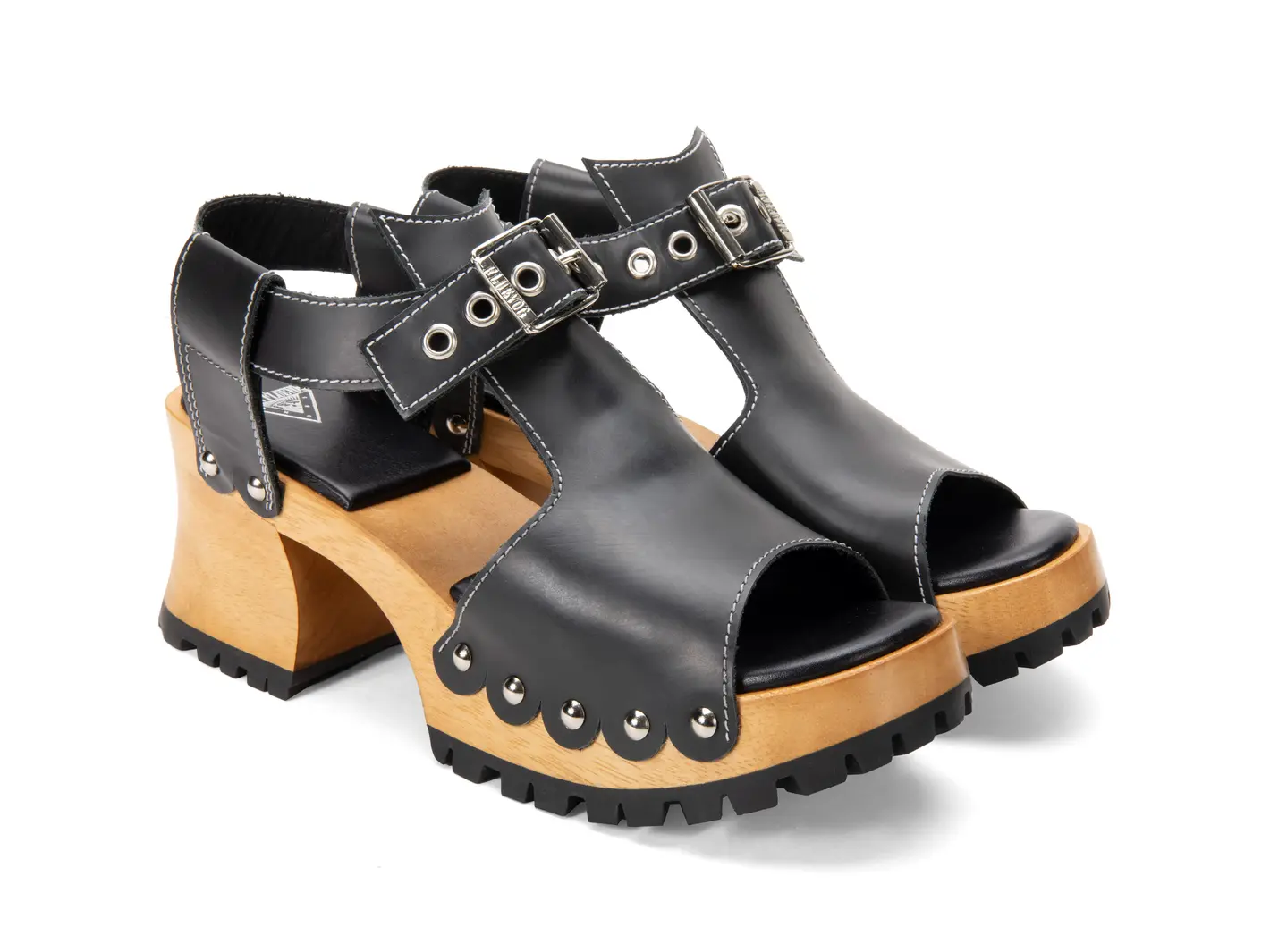 John Fluevog Een Sabot Avec Bout Ouvert