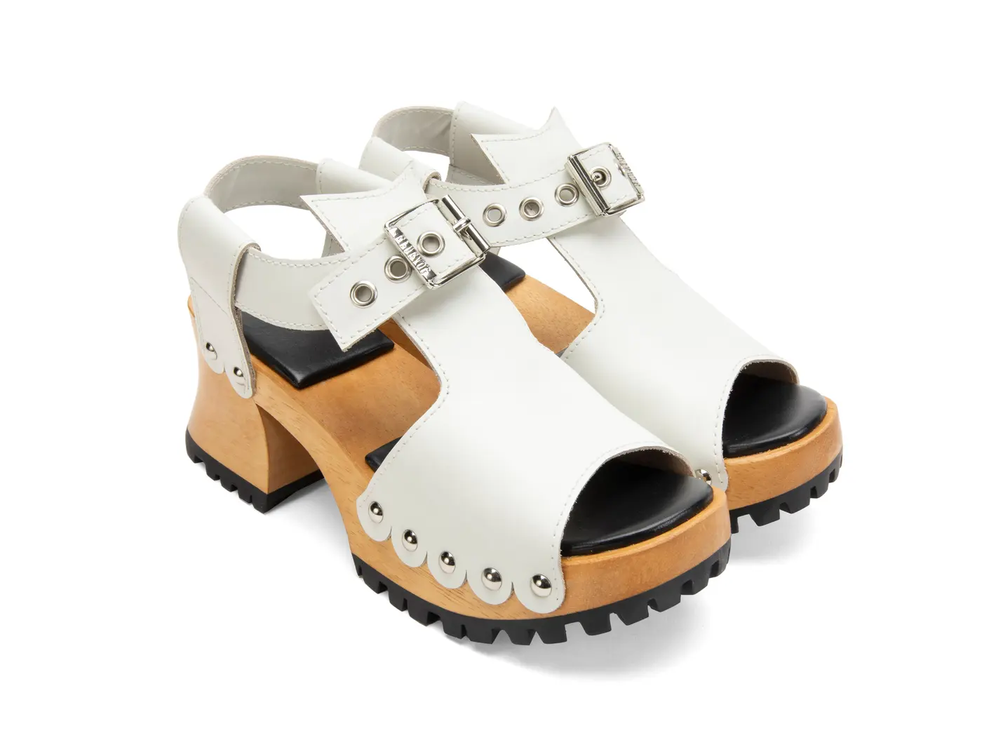 John Fluevog Een Sabot Avec Bout Ouvert