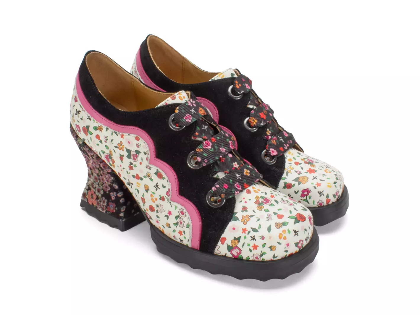 John Fluevog Fermare Talon Lacé Festonné