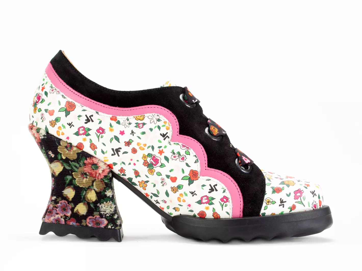 John Fluevog Fermare Talon Lacé Festonné