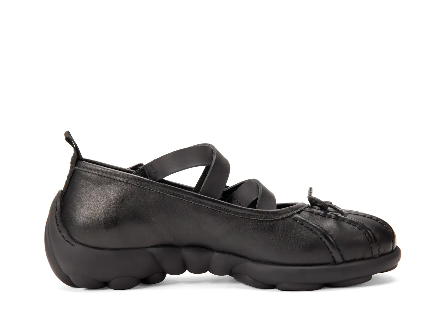 John Fluevog Freight Strappy Flats With Bow
