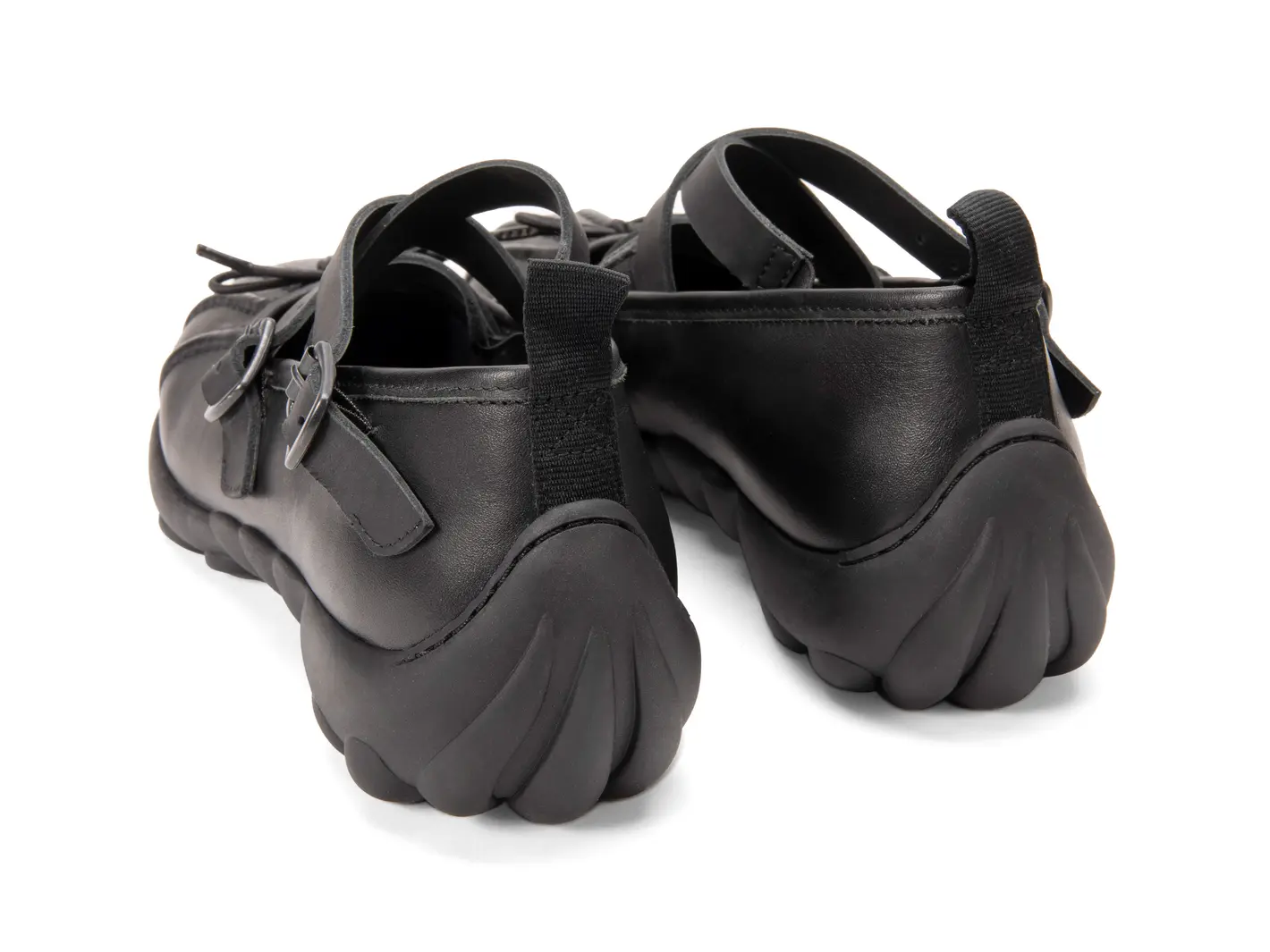 John Fluevog Freight Strappy Flats With Bow