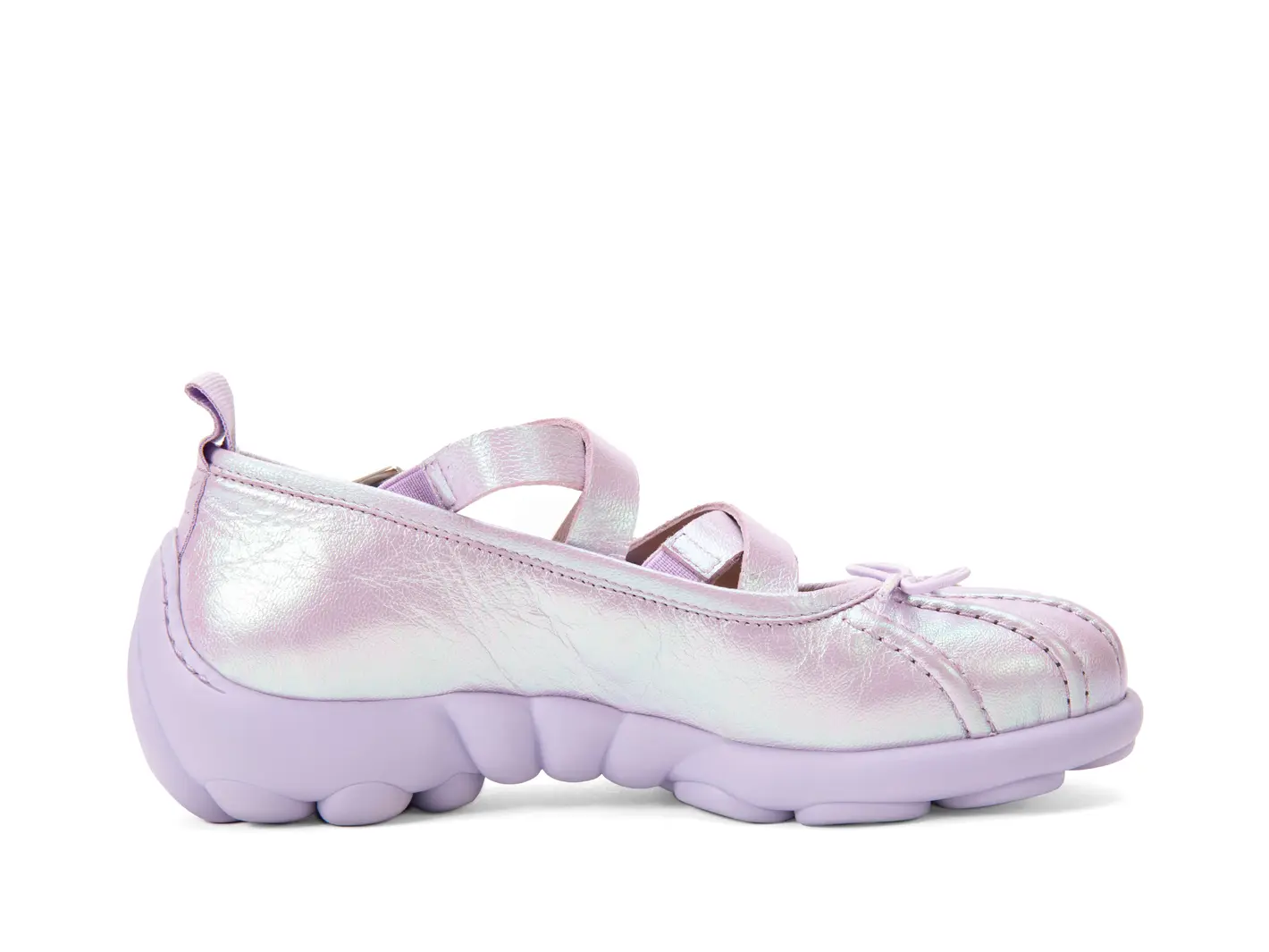 John Fluevog Freight Strappy Flats With Bow