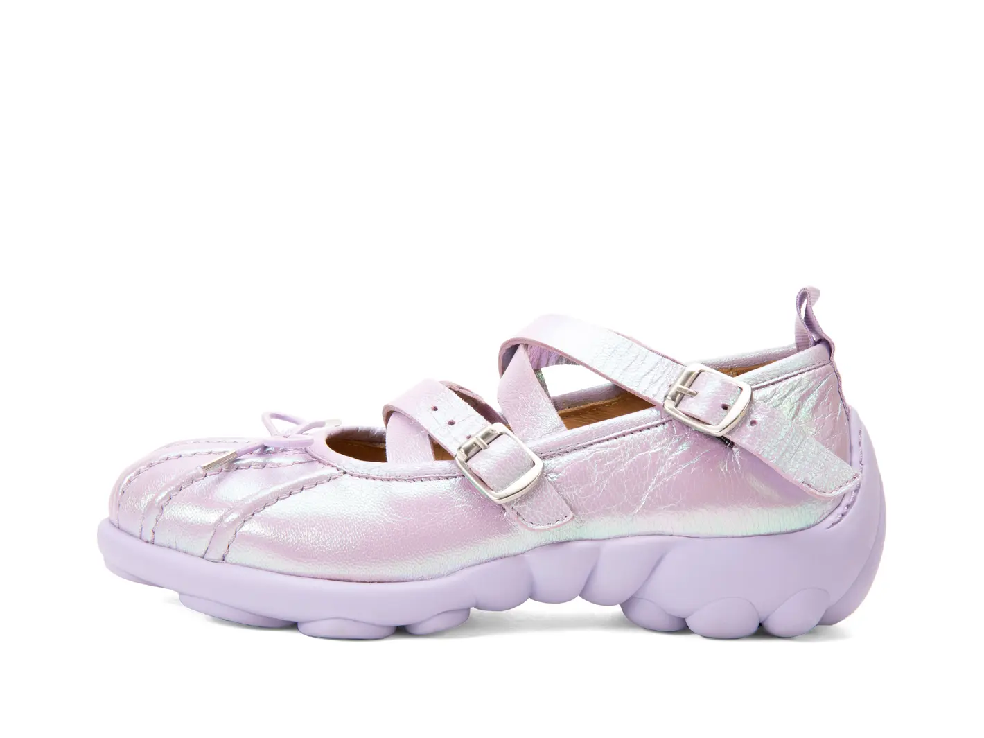 john fluevog Freight Strappy Flats With Bow