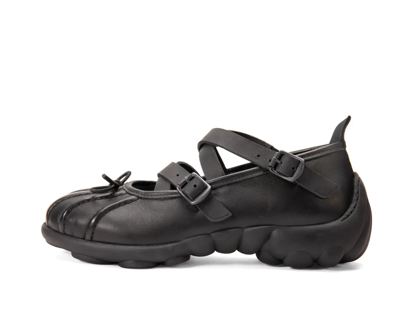 john fluevog Freight Strappy Flats With Bow