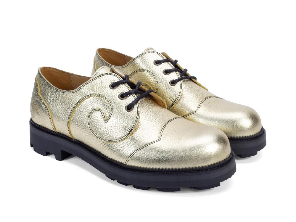 John Fluevog Gibson Swirl Derby Lacé Floral